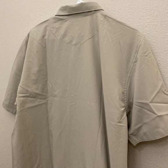 Stone Falcon Tan Collared Button Up Shirt XL NWT - Picture 8 of 9